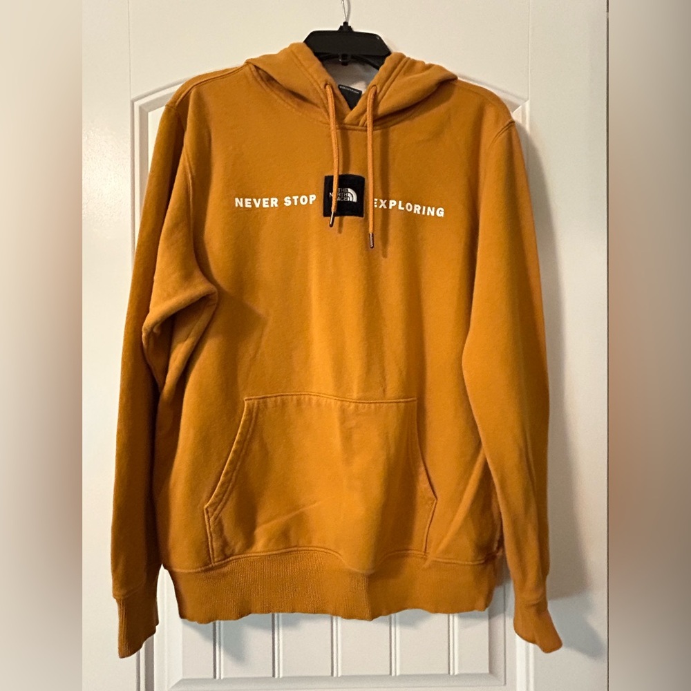 The North Face Mustard Yellow Sweatshirt Hoodie Men’s Medium